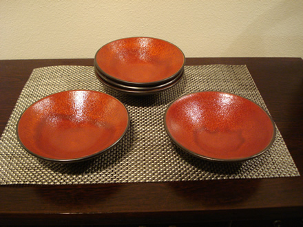 食器　陶器　小鉢　赤　