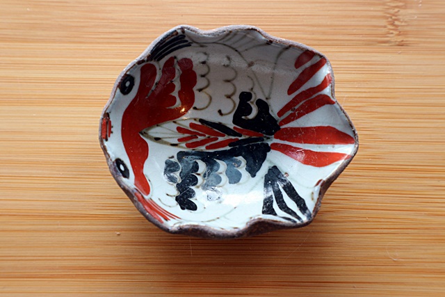 山崎裕理　百楽　豆皿　金魚 ２