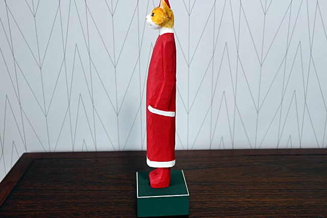 ベストセラー サンタ クリスマス イソベサンタ 猫サンタ/ 山帰来～日々のくらし 置物