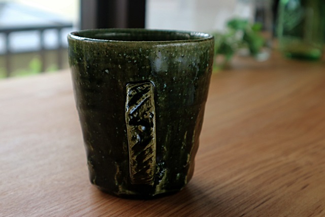 マグカップ　陶器　棚橋淳　織部