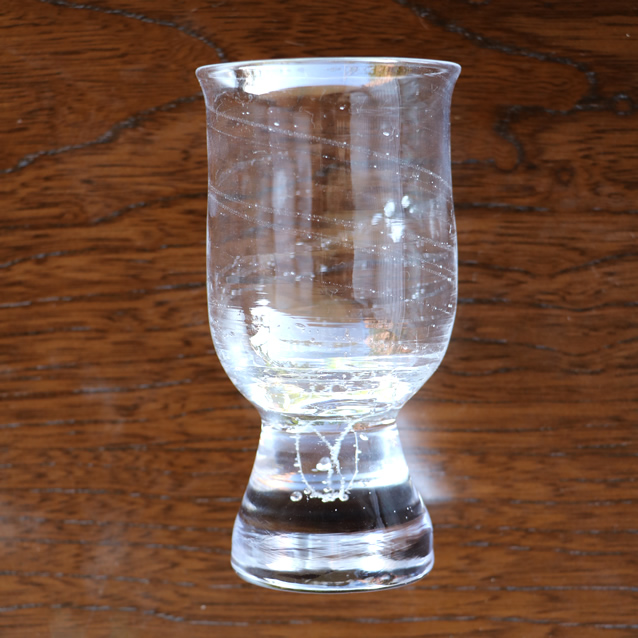 ガラス猪口　冷酒グラス　食前酒　早崎勲　吹きガラス