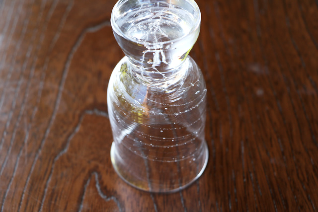 ガラス猪口　冷酒グラス　食前酒　早崎勲　吹きガラス