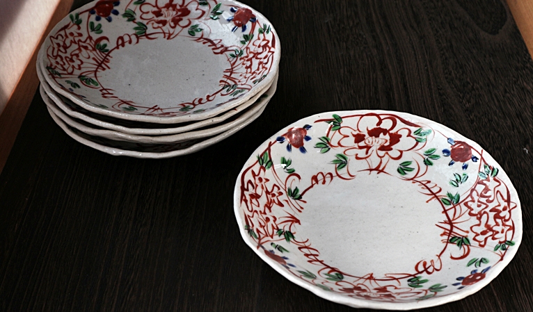 中皿　赤絵 榛澤宏