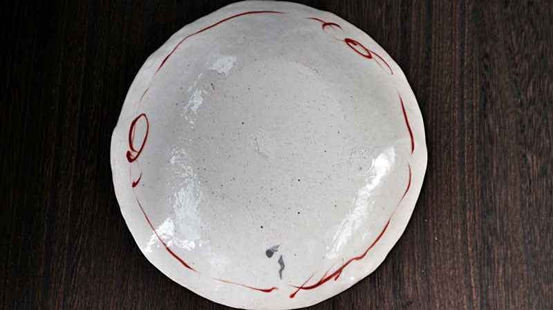 中皿　赤絵 榛澤宏