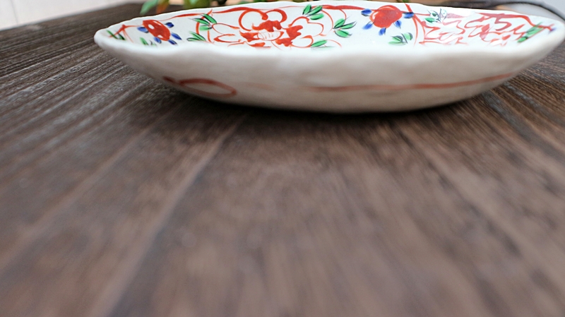 中皿　赤絵 榛澤宏