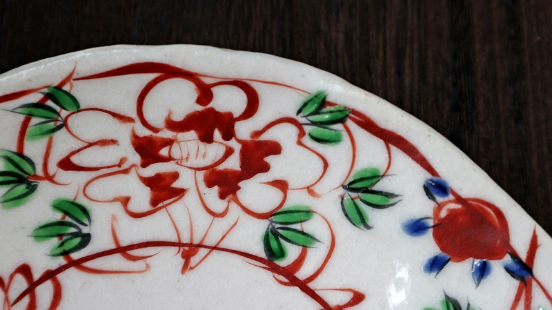 中皿　赤絵 榛澤宏