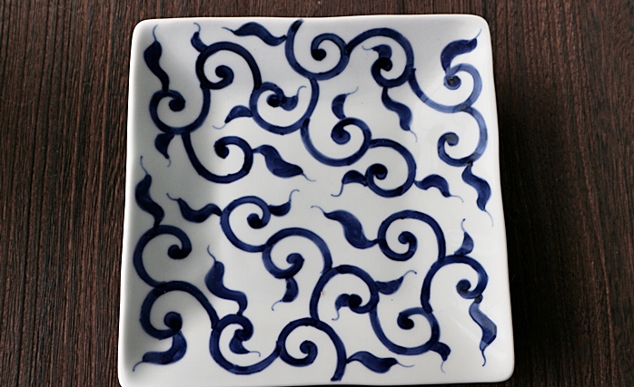 そうた窯　中皿　磁器　四角皿