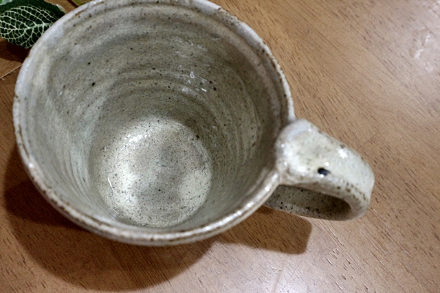 マグカップ　益子焼　陶器　粉ひき