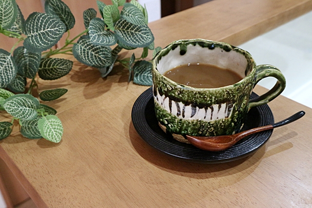 榛澤宏　織部　スープカップ