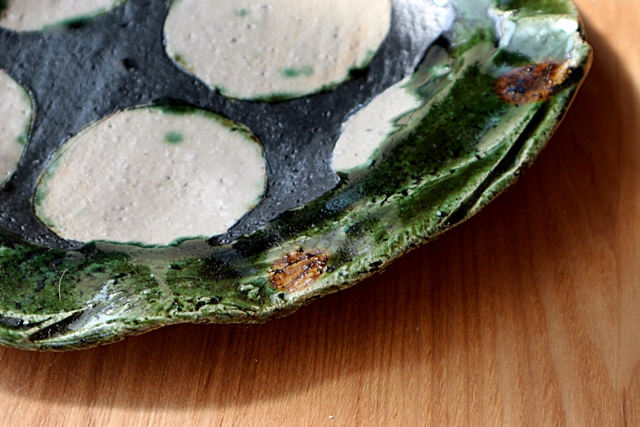 大皿　織部　山本一仁