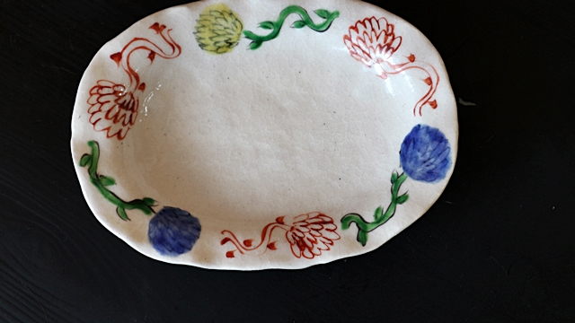 榛澤宏　中皿　陶器